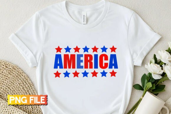 America 4th of July PNG Design