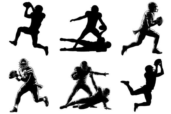 American Football Player Silhouette Set: A Practical Resource for Designers and Educators