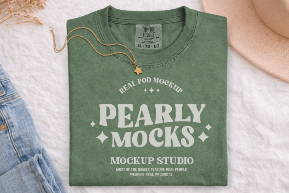 CC1717 Hemp Flat Lay T-shirt Mockup