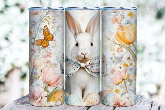 Easter Tumbler Wrap Sublimation PNG: Vibrant, Ready-to-Use Art for Spring Crafters & Small Businesses