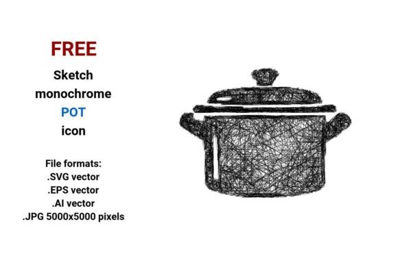 Free Sketch Pot Icon: A Versatile, Scalable Asset for Designers and Developers