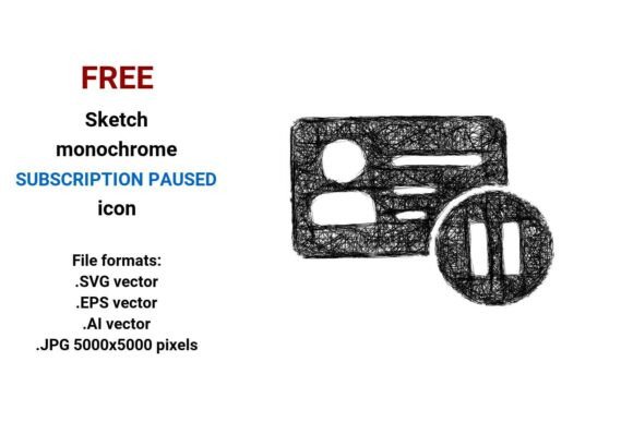 FREE Sketch Subscription Paused Icon: Clean, Scalable & Ready for Real Use