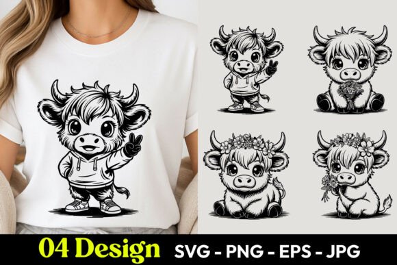 Funny Cartoon Cow SVG PNG: Ready-to-Use Digital Art for Real Projects