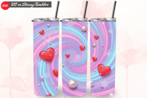 Love Pearls 4 Valentine Skinny Tumbler