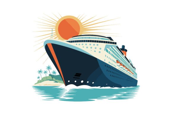 Mega Cruise Ship Vector Collection