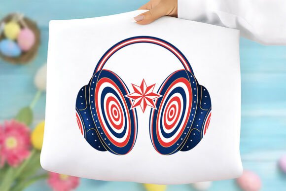 Patriotic Headphones Free PNG