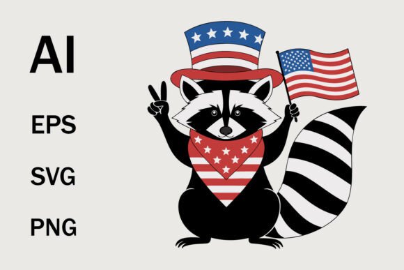 Patriotic Raccoon USA Flag SVG: A Strategic Creative Asset for Modern Makers and Brands