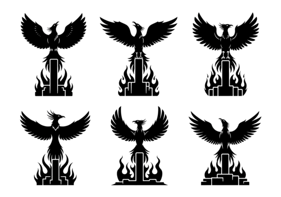 Phoenix Rising from Flames SVG Bundle: Unleash Creative Power with a Premium Digital Cut File