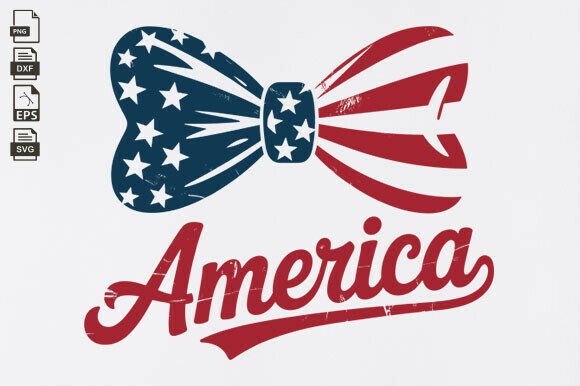 Red White and Blue, America Tee, Fourth: Instant Design Files for Real Projects