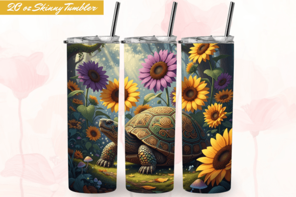 Turtle Tumbler Wrap 20 Oz Skinn,Turtle