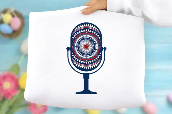 USA Retro Mic Free PNG: High-Resolution Digital Asset for Modern Creators