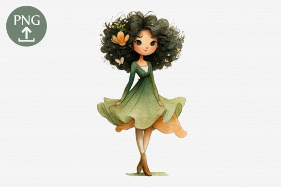 Watercolor Fairy Girls Clipart: Ethereal Art for Everyday Creativity